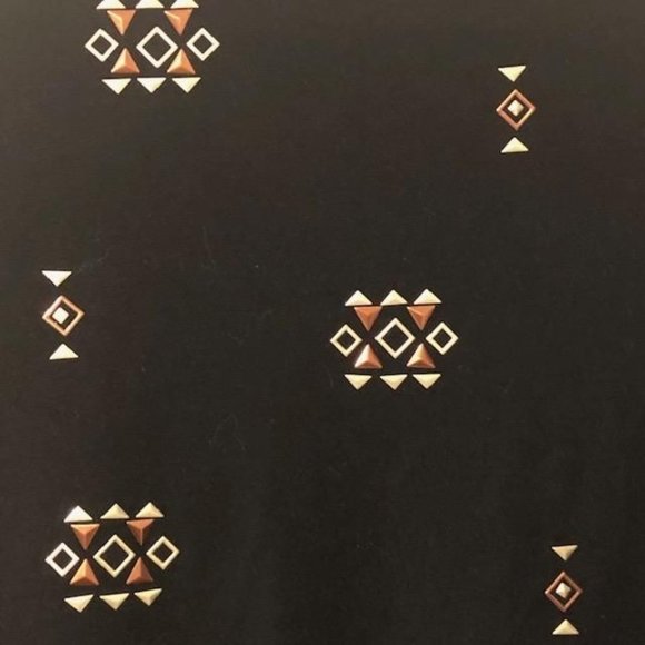 Ruby Rd Women's Pullover Top XL, Black with Tribal Beading - Picture 3 of 5